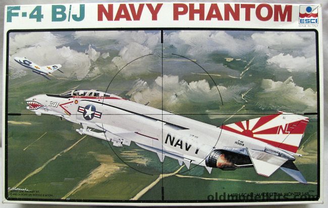 ESCI 1/48 McDonnel Douglas F-4B / F-4J  Navy - VF-111 'Sundowners' CVW-15 7th Pacific Fleet USS Coral Sea / VF-74 'Bedevilers' CVW-8 6th (Atlantic) Fleet 1975, 4043 plastic model kit